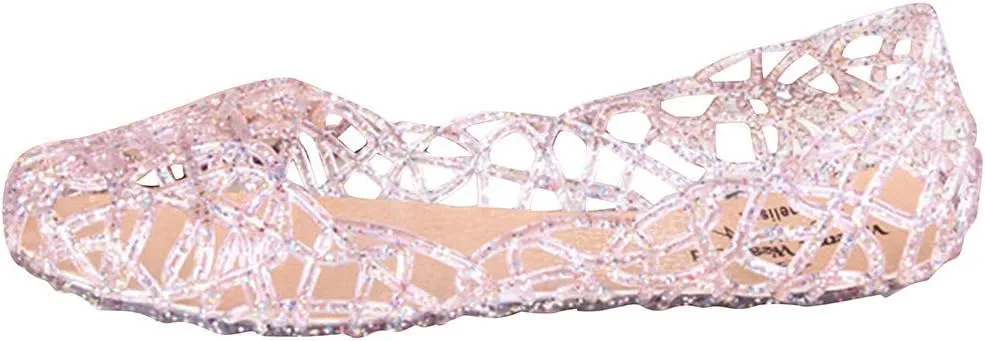 Girl Flat Shoes Slip On Ballet Sandals Breathable Beach Slip Jelly On Hollow Summer Pumps Casual Women's Women's Casual Shoes Espadrilles Workout Gym Outdoor Shoes
