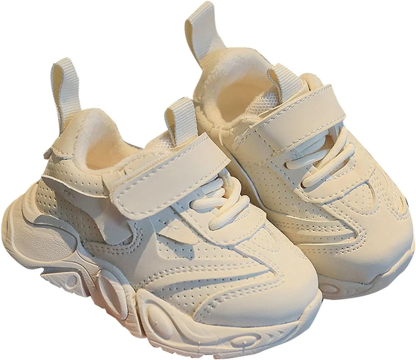 Girls Boys Solid Velvet Sports Shoes Kids Classic School Tennis Sneakers Breathable Casual Running Athletic Shoes