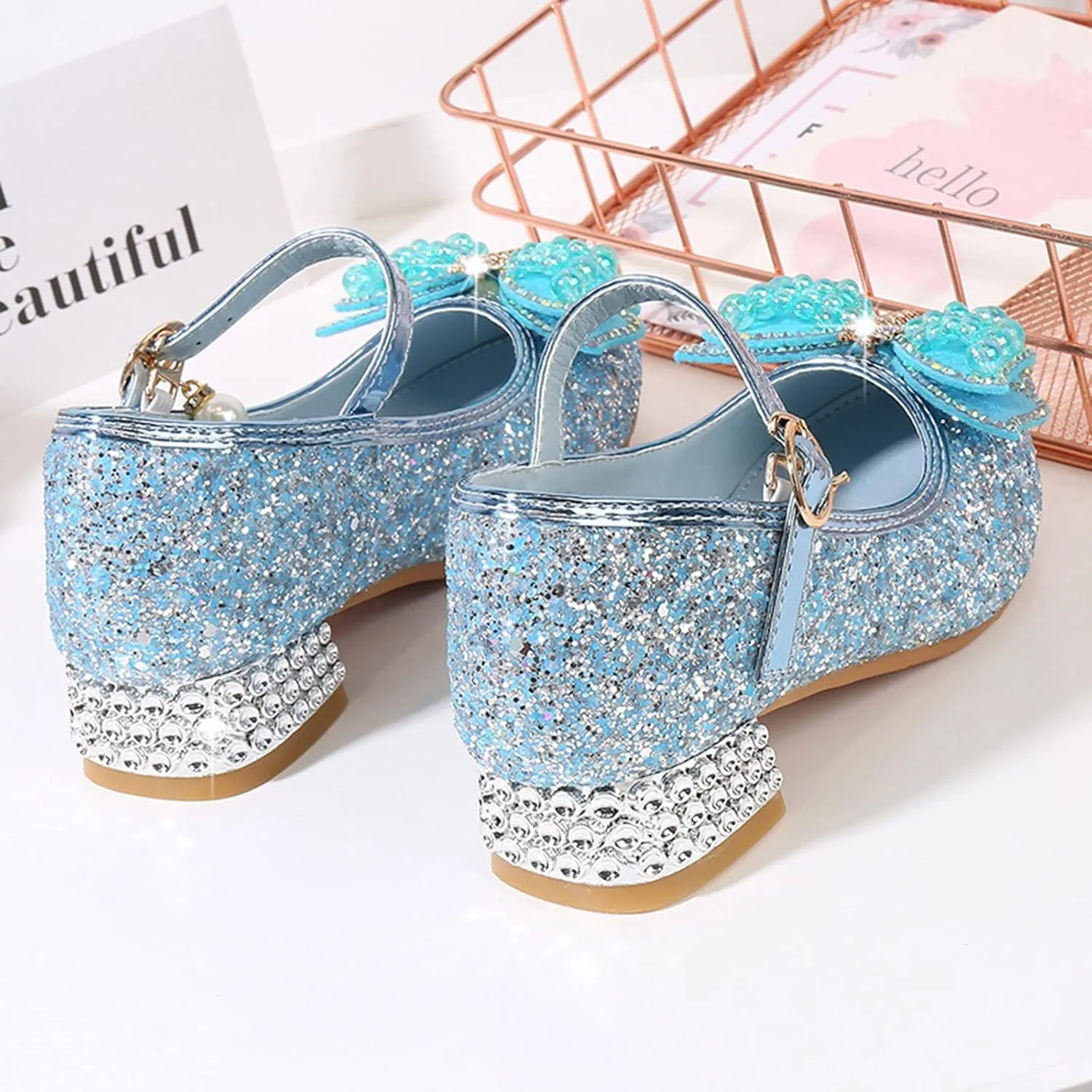 Girls Flip Flops Size 10 Toddler Toddler Little Kid Girls Dress Pumps Glitter Sequins Cute House Shoes Girls