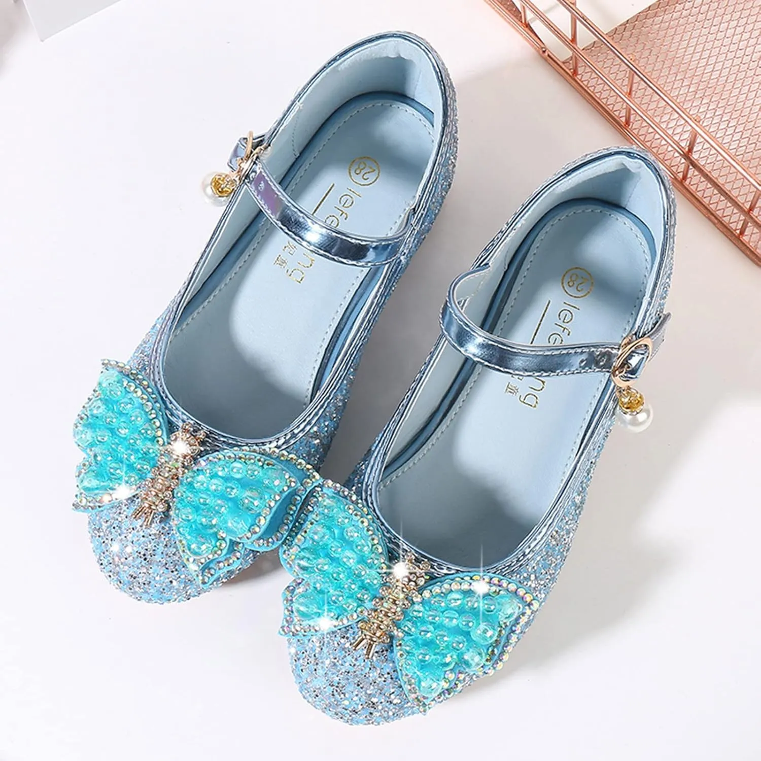 Girls Flip Flops Size 10 Toddler Toddler Little Kid Girls Dress Pumps Glitter Sequins Cute House Shoes Girls