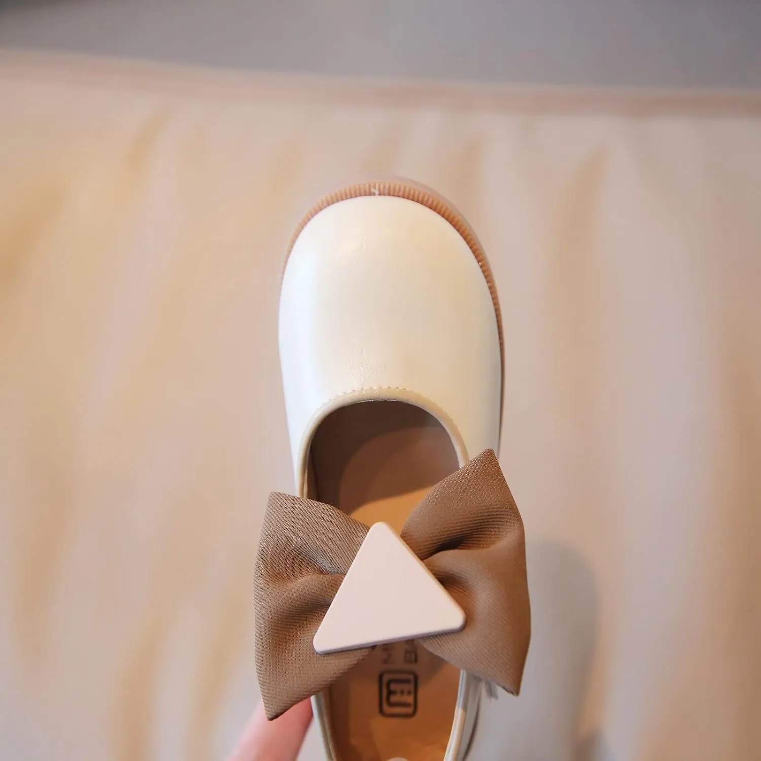 Girly Boots for Girls Fashion Autumn Girls Casual Shoes Thick Bottom Flat Round Toe Bow Hook Loop 1 Apparel