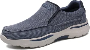GOSPT Men's Slip on Canvas Shoes Comfortable Casual Loafers Driving Moccasins