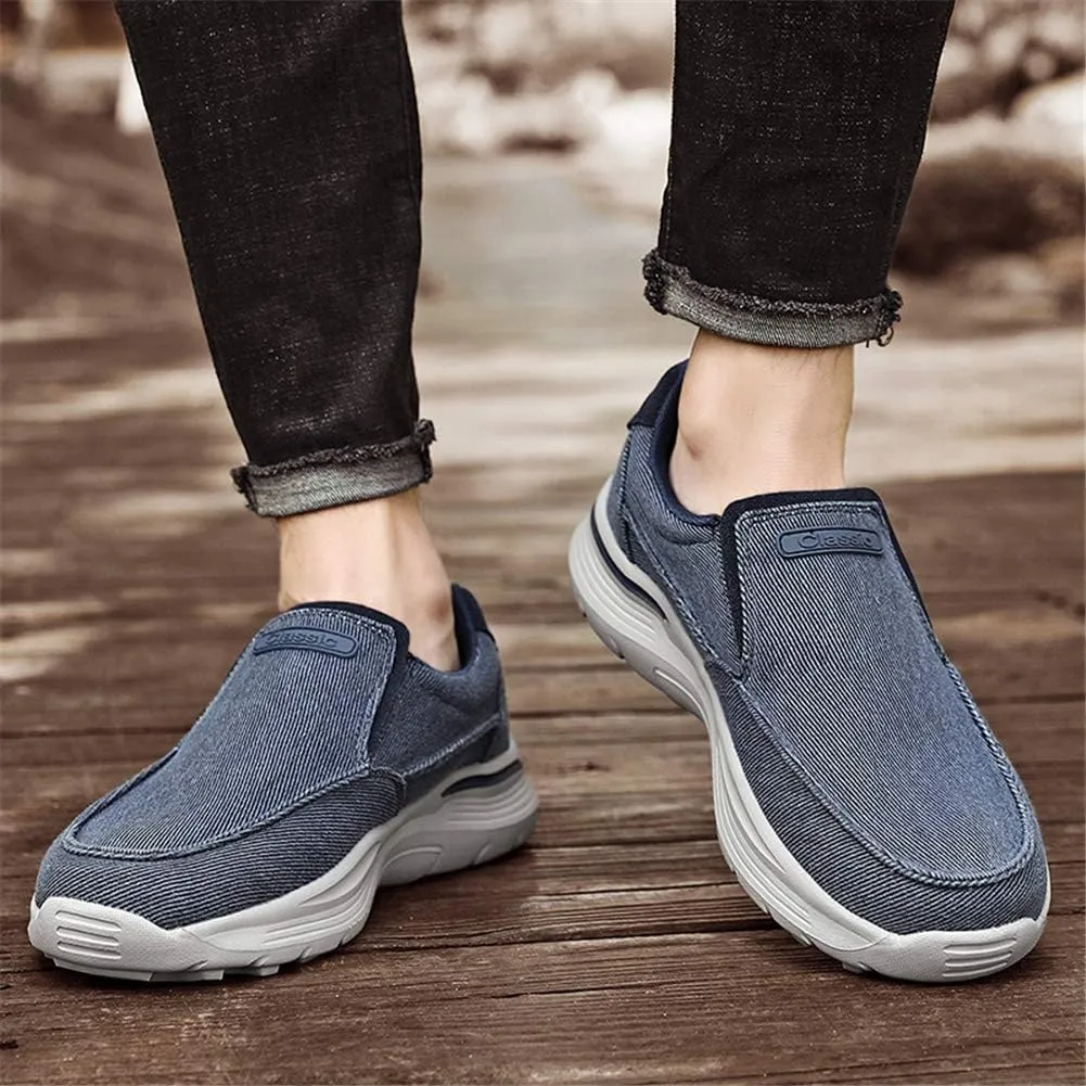 GOSPT Men's Slip on Canvas Shoes Comfortable Casual Loafers Driving Moccasins