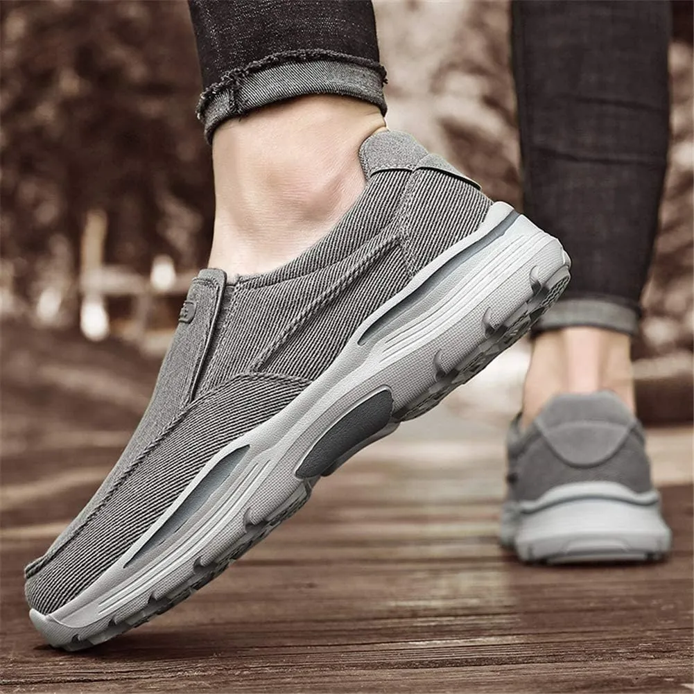 GOSPT Men's Slip on Canvas Shoes Comfortable Casual Loafers Driving Moccasins