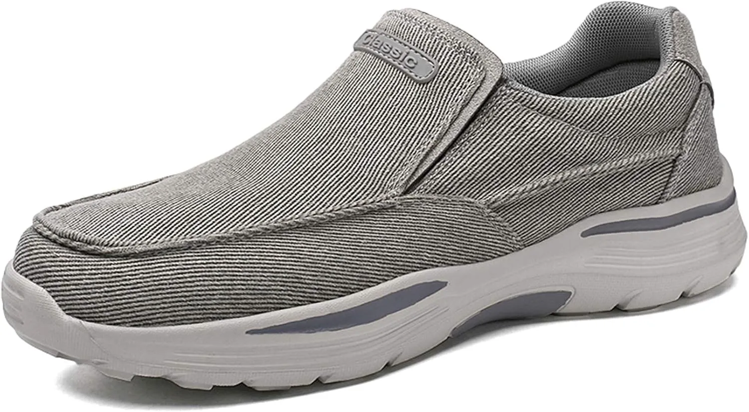 GOSPT Men's Slip on Canvas Shoes Comfortable Casual Loafers Driving Moccasins