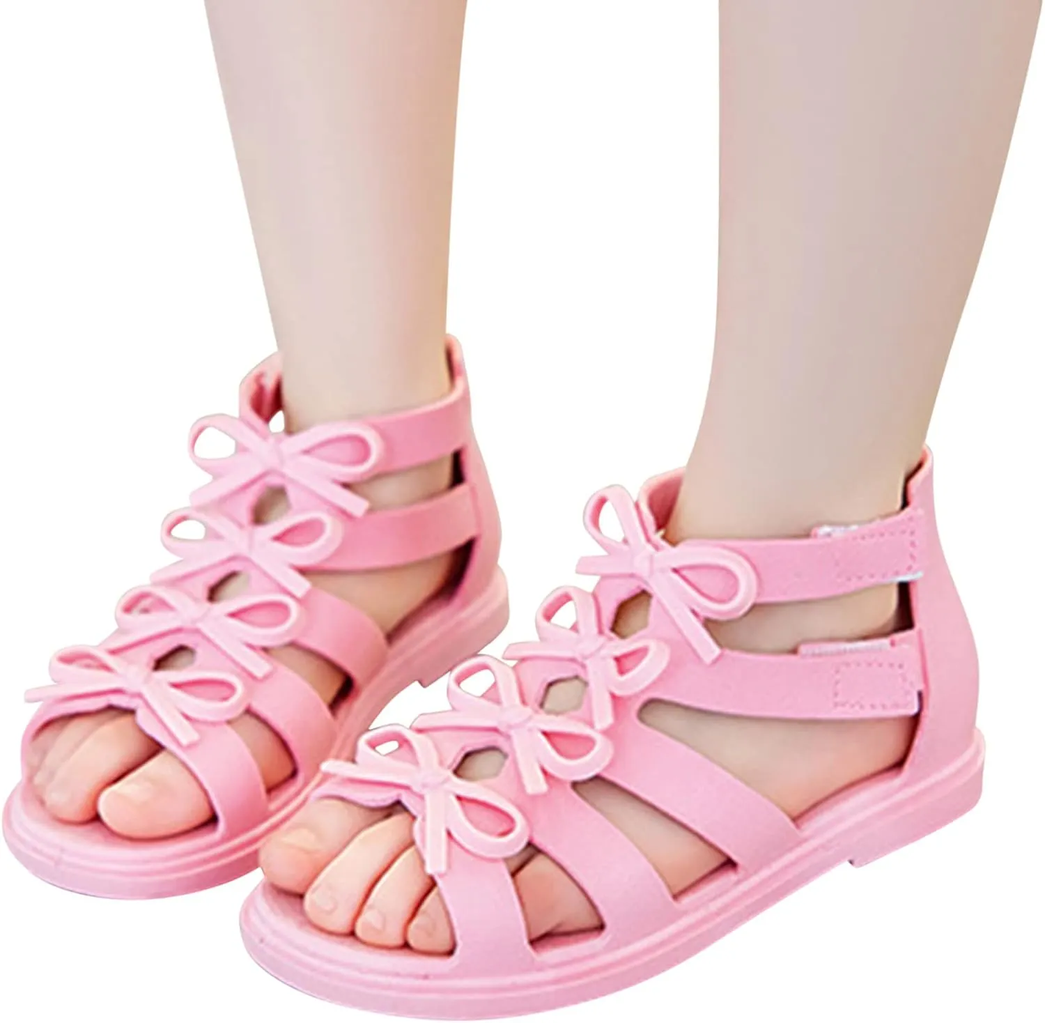 Gymnastic Flip Flops Toddler Kids Little Child Girls Soild Bowknot Princress Shoes Soft Girl Toddler Sandals