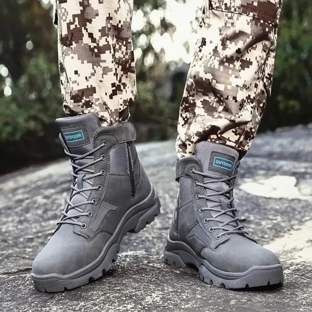 Hiking Boots Winter Snow Boots for Men Tactical Boots Men's Combat Boots Work Boots Outdoor Walking Shoes