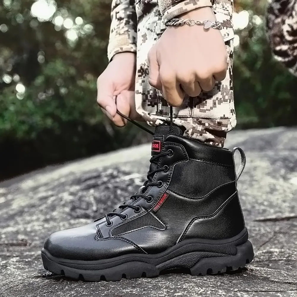 Hiking Boots Winter Snow Boots for Men Tactical Boots Men's Combat Boots Work Boots Outdoor Walking Shoes