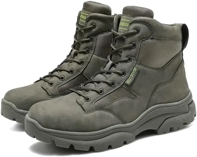 Hiking Boots Winter Snow Boots for Men Tactical Boots Men's Combat Boots Work Boots Outdoor Walking Shoes