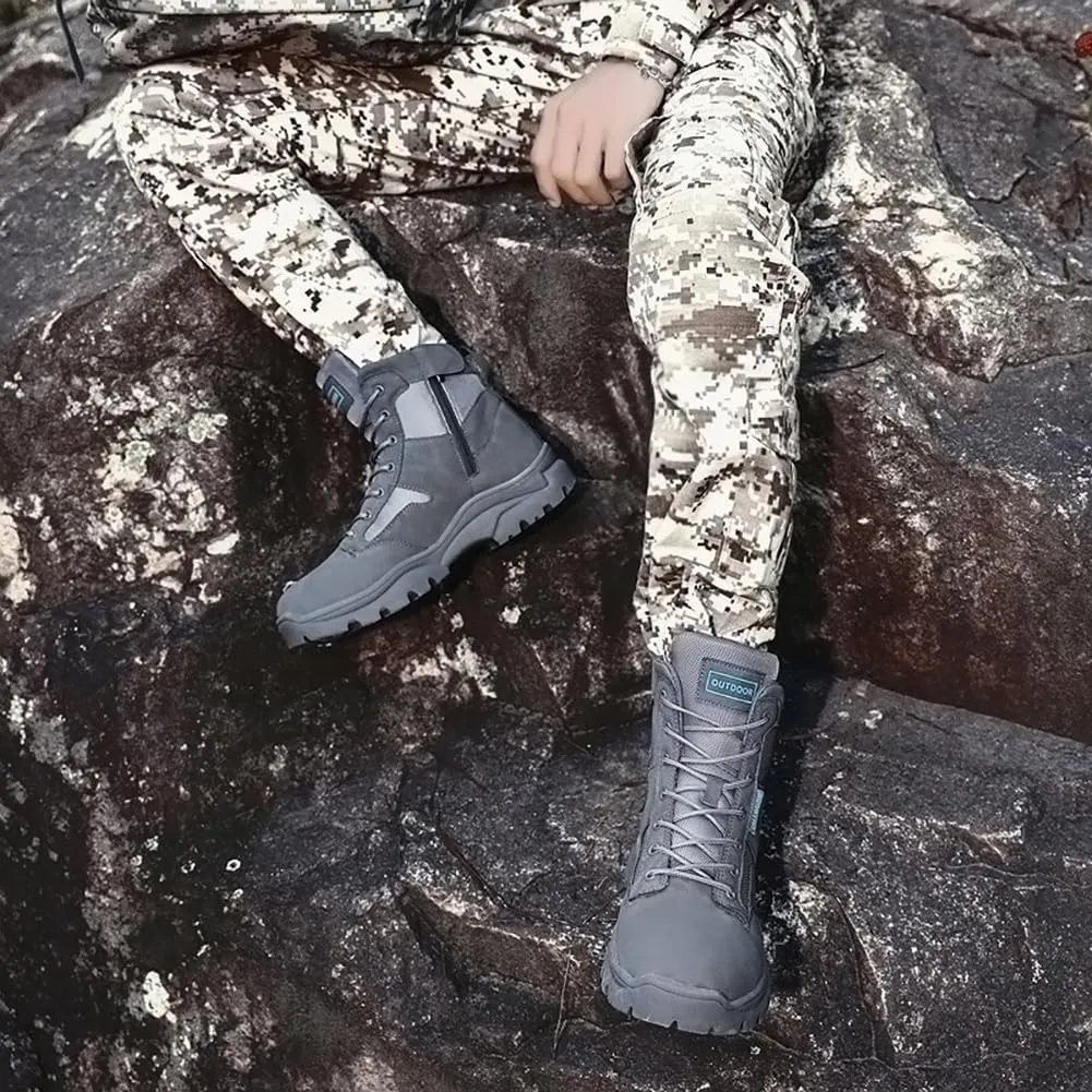 Hiking Boots Winter Snow Boots for Men Tactical Boots Men's Combat Boots Work Boots Outdoor Walking Shoes