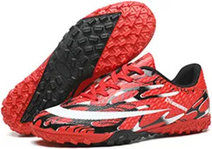 Indoor Soccer Shoes Kids Light Weight Soft Comfortable,Youth Football Cleats Wear Resistant,Soccer Cleats Mens TF Breathable Durable