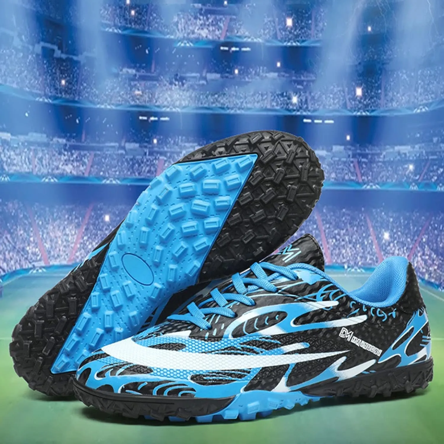 Indoor Soccer Shoes Kids Light Weight Soft Comfortable,Youth Football Cleats Wear Resistant,Soccer Cleats Mens TF Breathable Durable