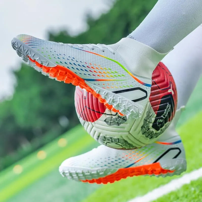 Indoor Turf Soccer Shoes Cleats Mens Soccer Shoes for Boys Football Shoes Kid Futsal Shoes Youth TF