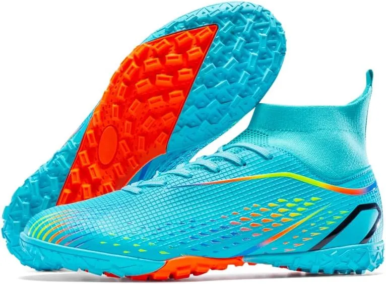 Indoor Turf Soccer Shoes Cleats Mens Soccer Shoes for Boys Football Shoes Kid Futsal Shoes Youth TF