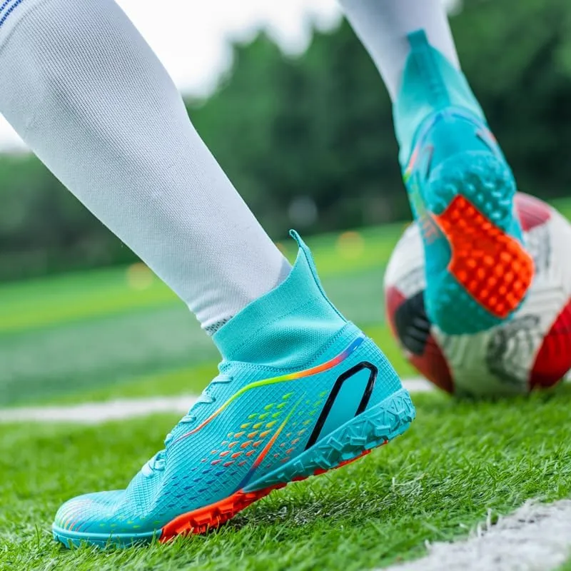 Indoor Turf Soccer Shoes Cleats Mens Soccer Shoes for Boys Football Shoes Kid Futsal Shoes Youth TF