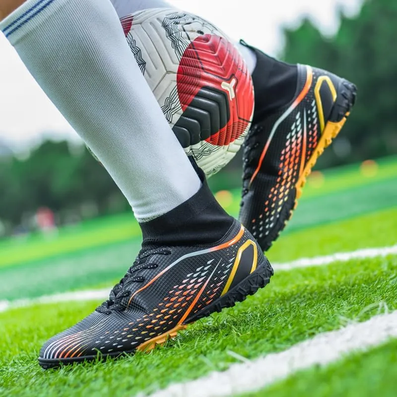 Indoor Turf Soccer Shoes Cleats Mens Soccer Shoes for Boys Football Shoes Kid Futsal Shoes Youth TF