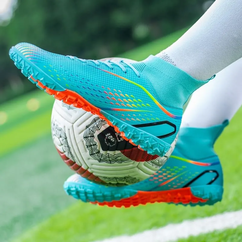 Indoor Turf Soccer Shoes Cleats Mens Soccer Shoes for Boys Football Shoes Kid Futsal Shoes Youth TF