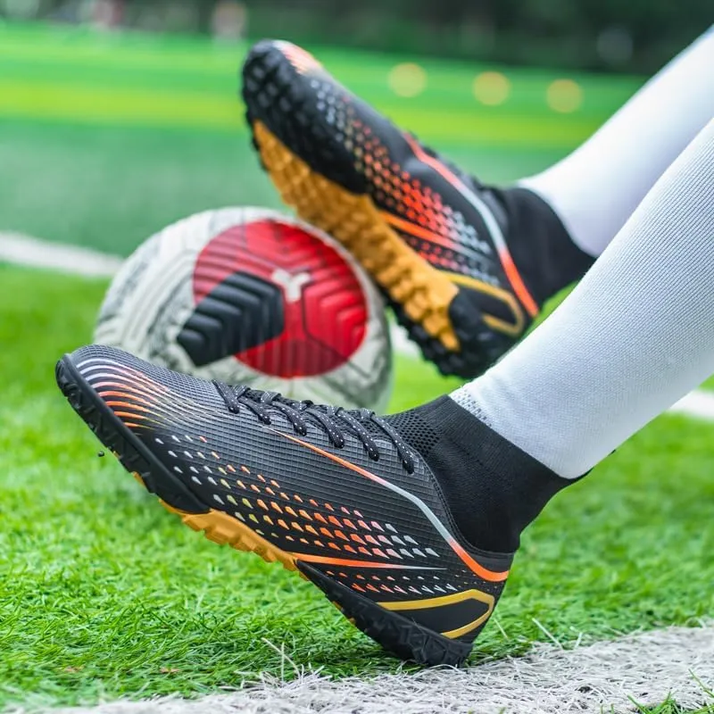 Indoor Turf Soccer Shoes Cleats Mens Soccer Shoes for Boys Football Shoes Kid Futsal Shoes Youth TF