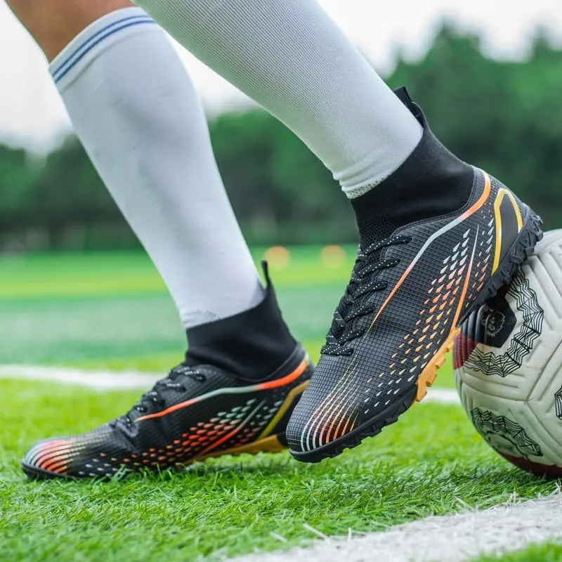 Indoor Turf Soccer Shoes Cleats Mens Soccer Shoes for Boys Football Shoes Kid Futsal Shoes Youth TF