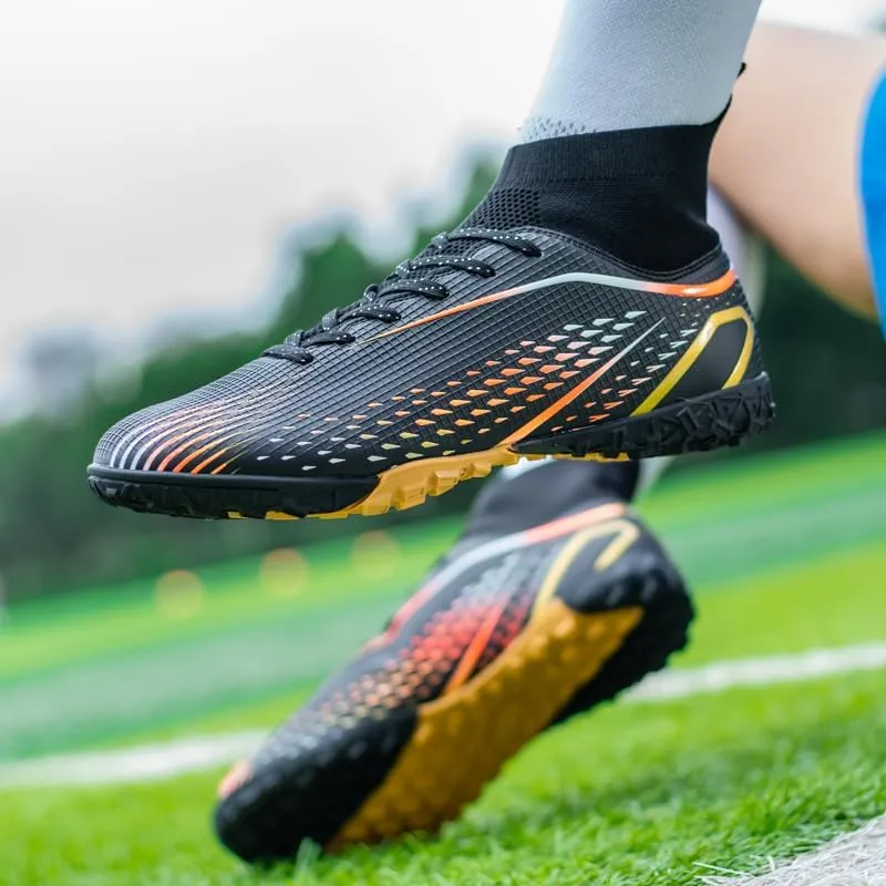 Indoor Turf Soccer Shoes Cleats Mens Soccer Shoes for Boys Football Shoes Kid Futsal Shoes Youth TF