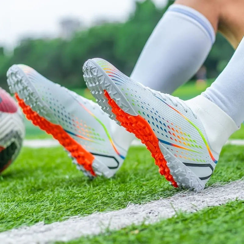 Indoor Turf Soccer Shoes Cleats Mens Soccer Shoes for Boys Football Shoes Kid Futsal Shoes Youth TF