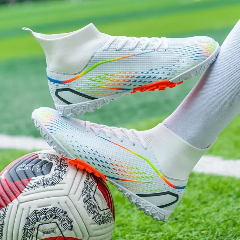 Indoor Turf Soccer Shoes Cleats Mens Soccer Shoes for Boys Football Shoes Kid Futsal Shoes Youth TF