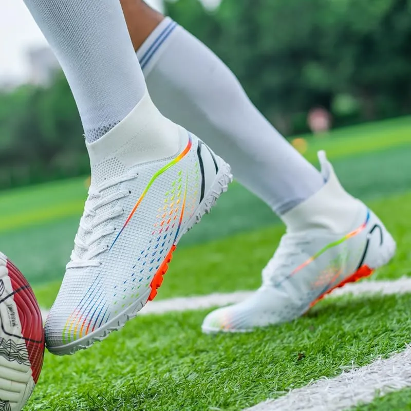 Indoor Turf Soccer Shoes Cleats Mens Soccer Shoes for Boys Football Shoes Kid Futsal Shoes Youth TF