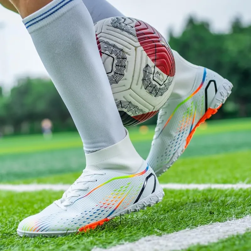 Indoor Turf Soccer Shoes Cleats Mens Soccer Shoes for Boys Football Shoes Kid Futsal Shoes Youth TF