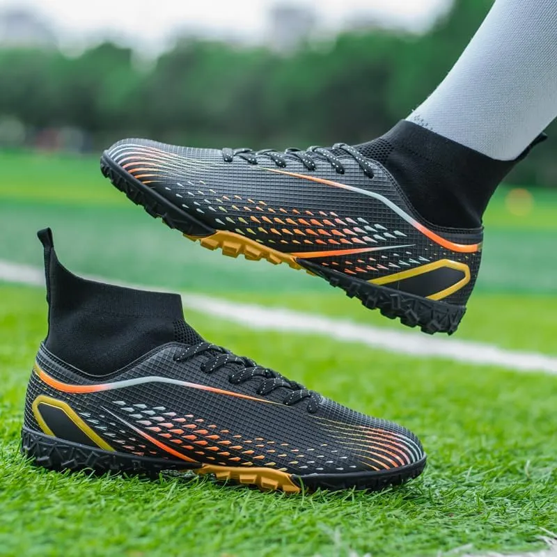 Indoor Turf Soccer Shoes Cleats Mens Soccer Shoes for Boys Football Shoes Kid Futsal Shoes Youth TF