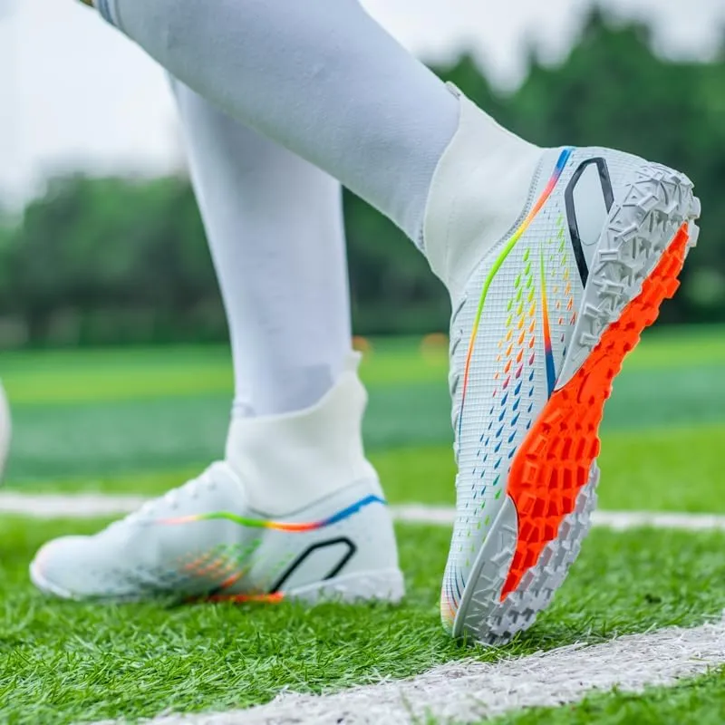 Indoor Turf Soccer Shoes Cleats Mens Soccer Shoes for Boys Football Shoes Kid Futsal Shoes Youth TF