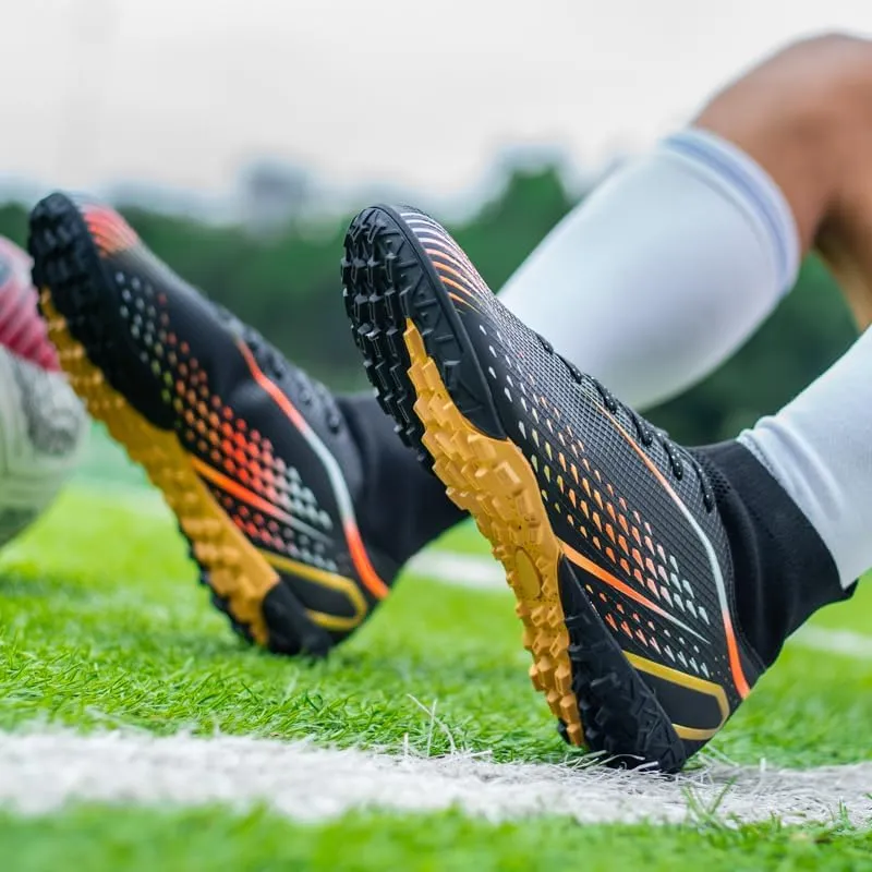 Indoor Turf Soccer Shoes Cleats Mens Soccer Shoes for Boys Football Shoes Kid Futsal Shoes Youth TF