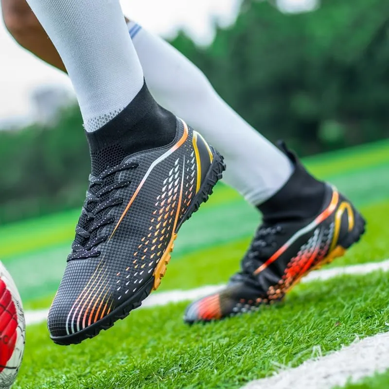 Indoor Turf Soccer Shoes Cleats Mens Soccer Shoes for Boys Football Shoes Kid Futsal Shoes Youth TF