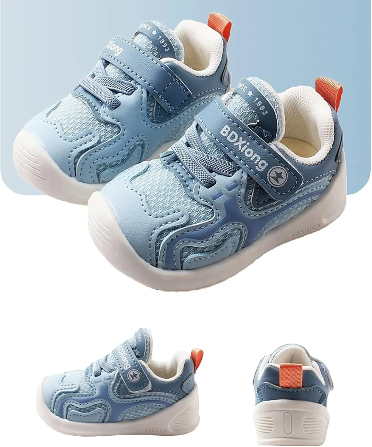 Infant Mesh Lightweight Sneakers for Running Sport Toddler Non Slip Breathable Athletic Walking Shoes for Hiking