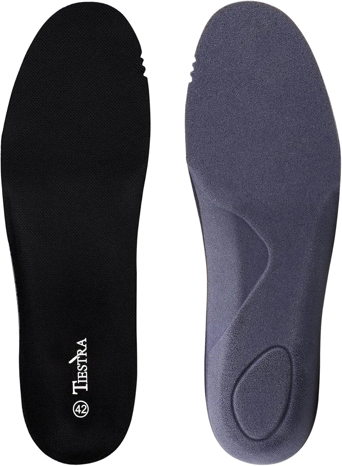 Insoles for Mens Memory Foam Shoe Inserts,Replacement Insoles for Work Boot Running Shoes-Shock Absorption and Cushion for Feet Relief,Comfort Inner Soles for Everyday Use Black 43EU/US10