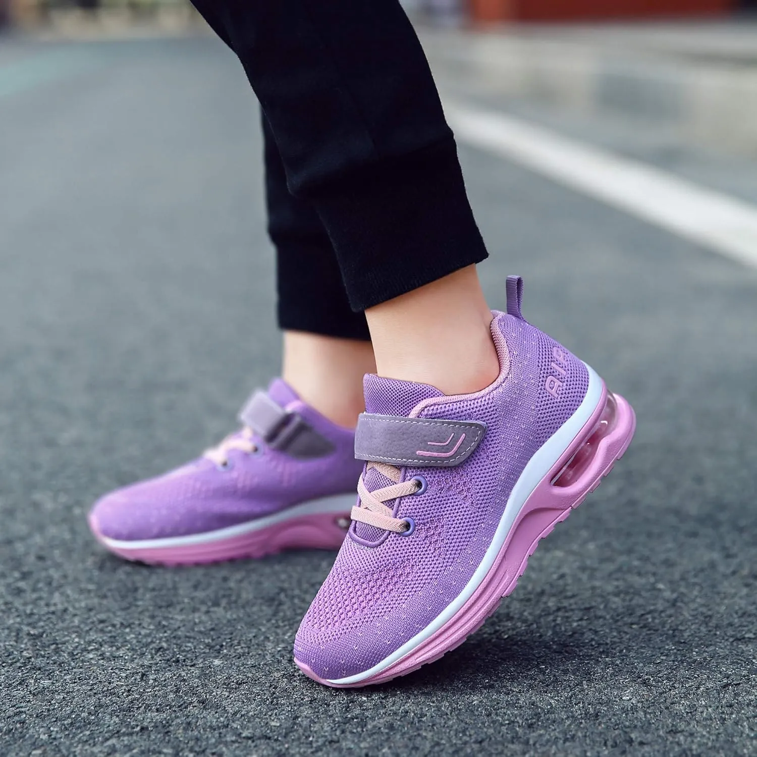 JARLIF Kids Athletic Tennis Running Shoes Breathable Sport Air Gym Jogging Sneakers for Boys & Girls