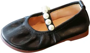 Jelly Sandals Toddler Pearl Girl Dress Shoes Girl Ballet Flats Party School Shoes Wedding Slipper Kids Girls