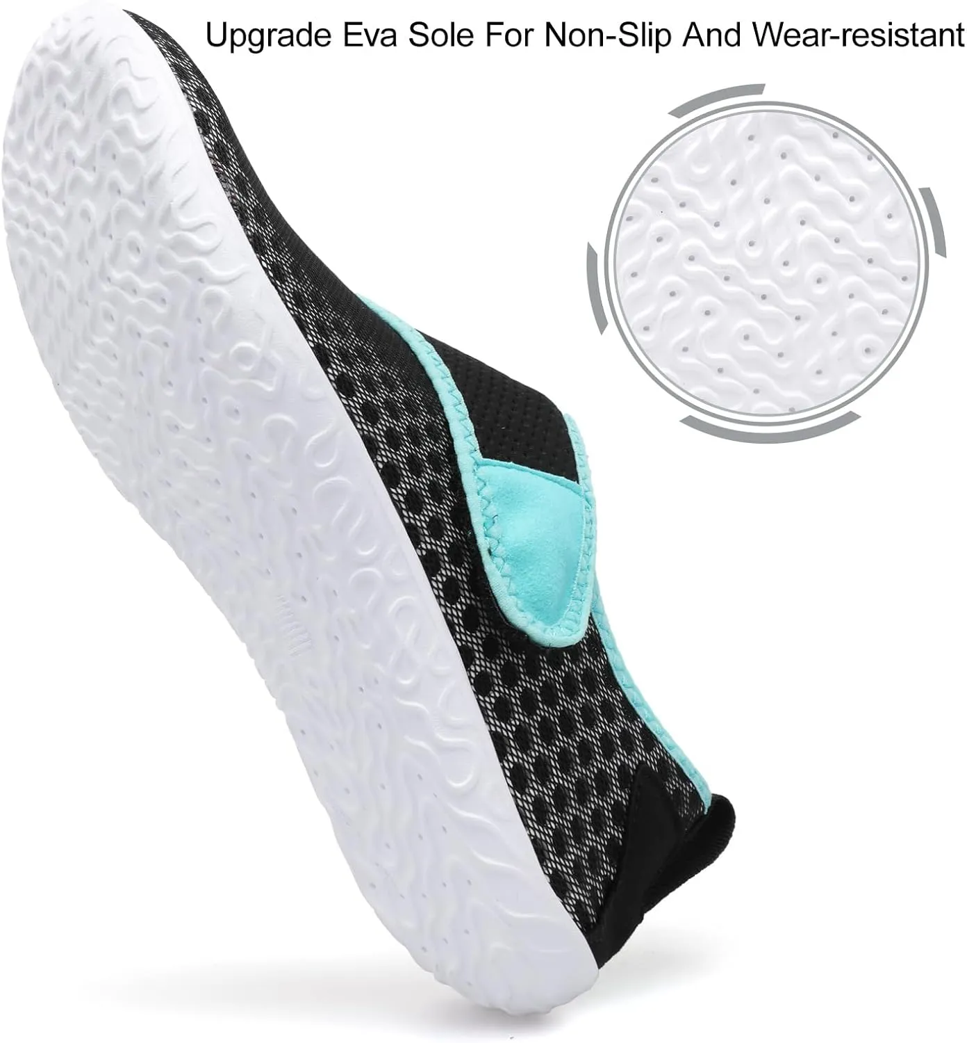 JIASUQI Athletic Hiking Beach Water Shoes Barefoot Aqua Swim Sports Walking Shoes for Women Men