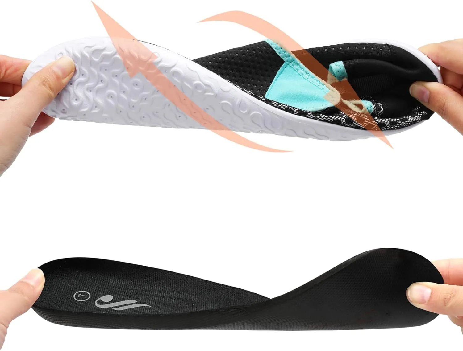 JIASUQI Athletic Hiking Beach Water Shoes Barefoot Aqua Swim Sports Walking Shoes for Women Men
