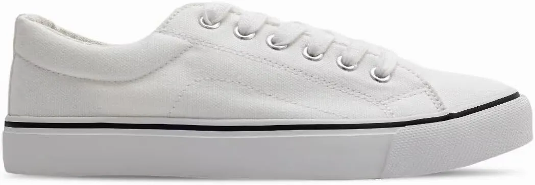 JUDIS Women's Lace Up Low Top Canvas Shoes Fashion Casual Sneakers