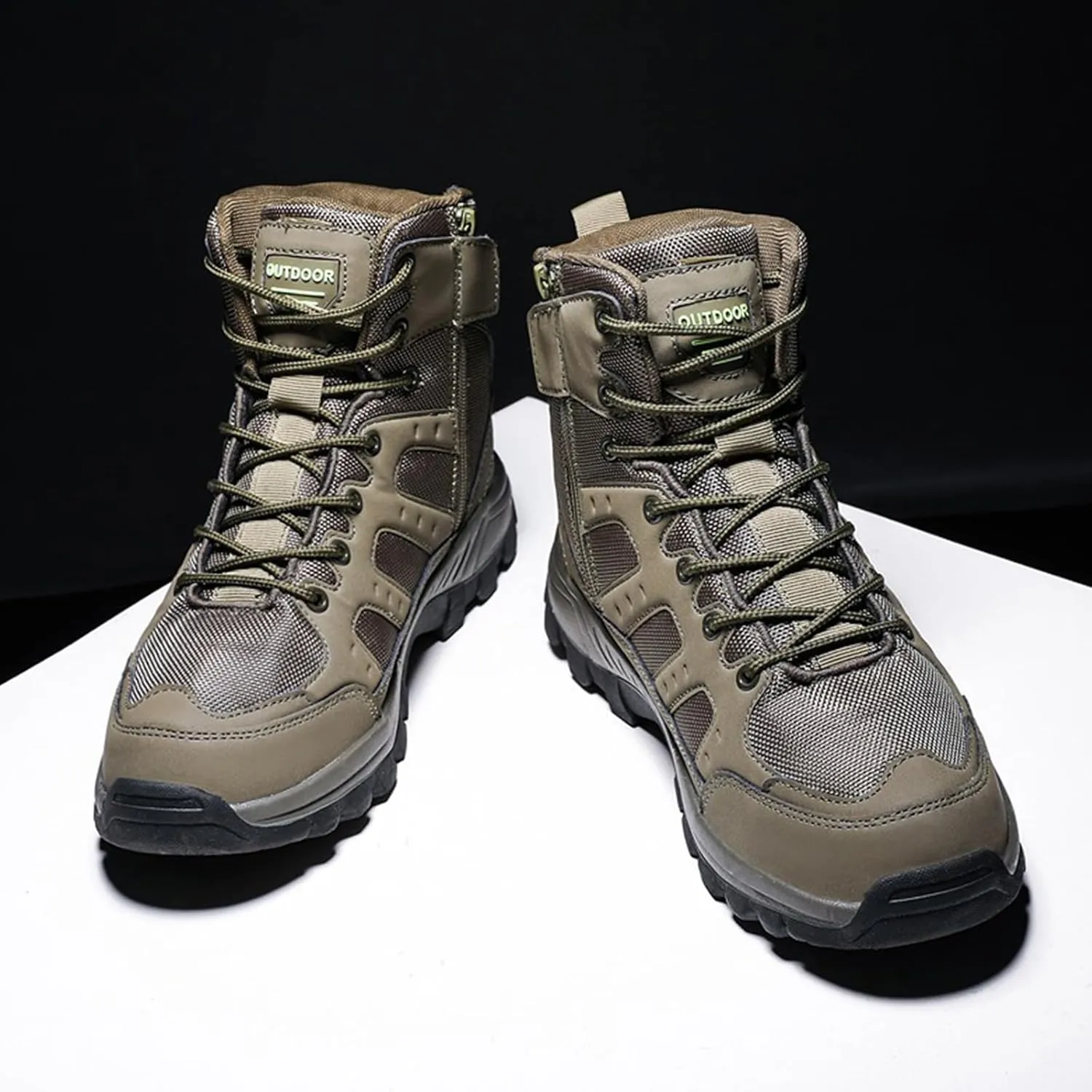 Kervaky Men's tactical boots, men's military boots, combat boots, breathable field boots, hiking boots, combat military boots