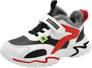 Kids Boys Sneakers Lightweight Athletic Walking/Running Tennis Shoes Adjustable Comfortable Basketball Sport Shoes