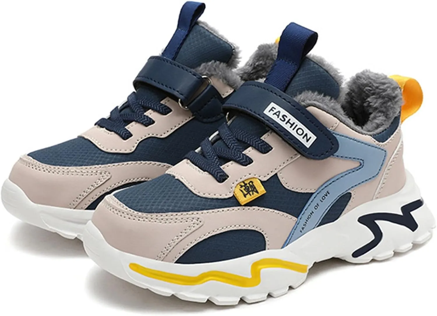 Kids Boys Sneakers Lightweight Athletic Walking/Running Tennis Shoes Adjustable Comfortable Basketball Sport Shoes