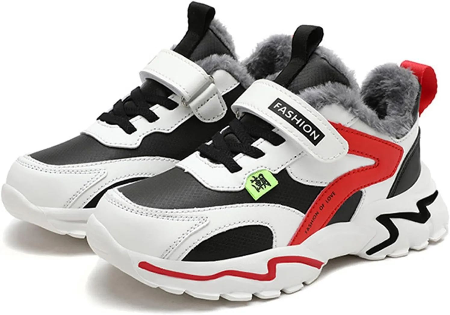 Kids Boys Sneakers Lightweight Athletic Walking/Running Tennis Shoes Adjustable Comfortable Basketball Sport Shoes