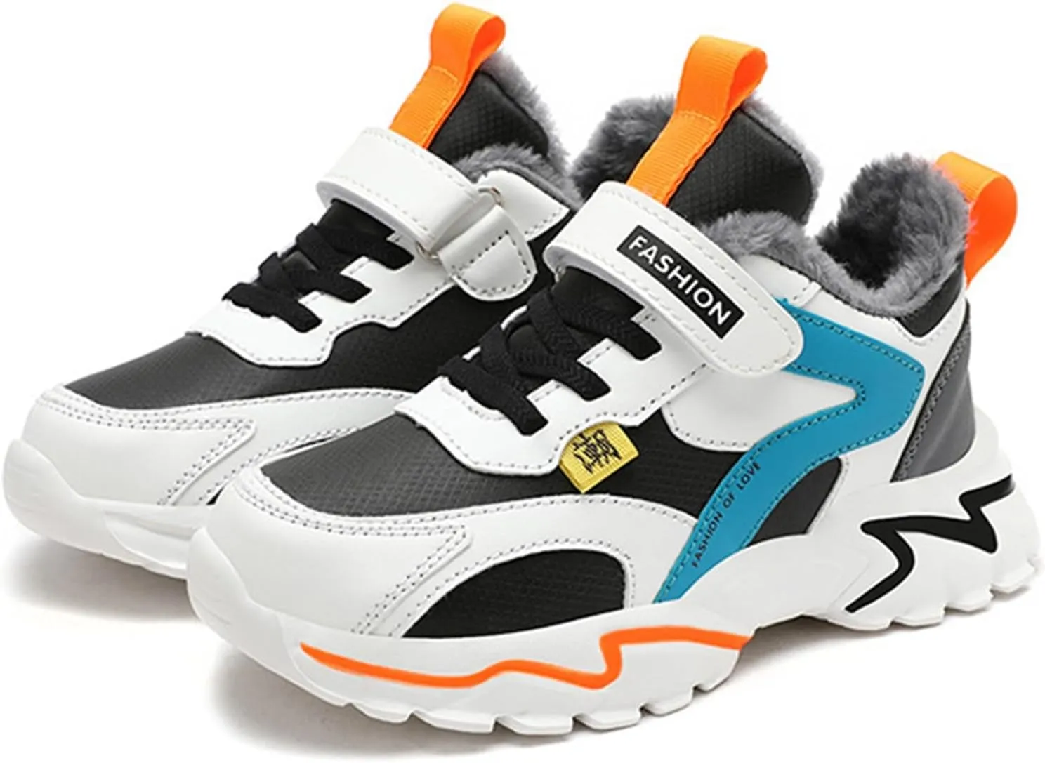 Kids Boys Sneakers Lightweight Athletic Walking/Running Tennis Shoes Adjustable Comfortable Basketball Sport Shoes