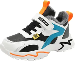 Kids Boys Sneakers Lightweight Athletic Walking/Running Tennis Shoes Adjustable Comfortable Basketball Sport Shoes