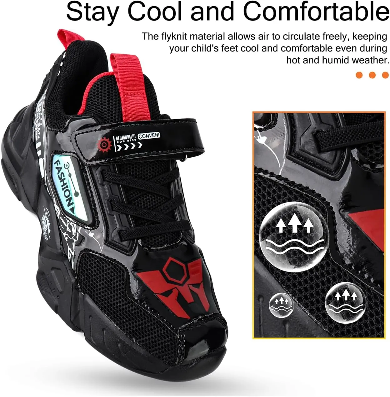Kids Boys Sports Shoes Casual Shoes Mesh Breathable Trend Fashion Children's Basketball Shoes Sports Running Shoes