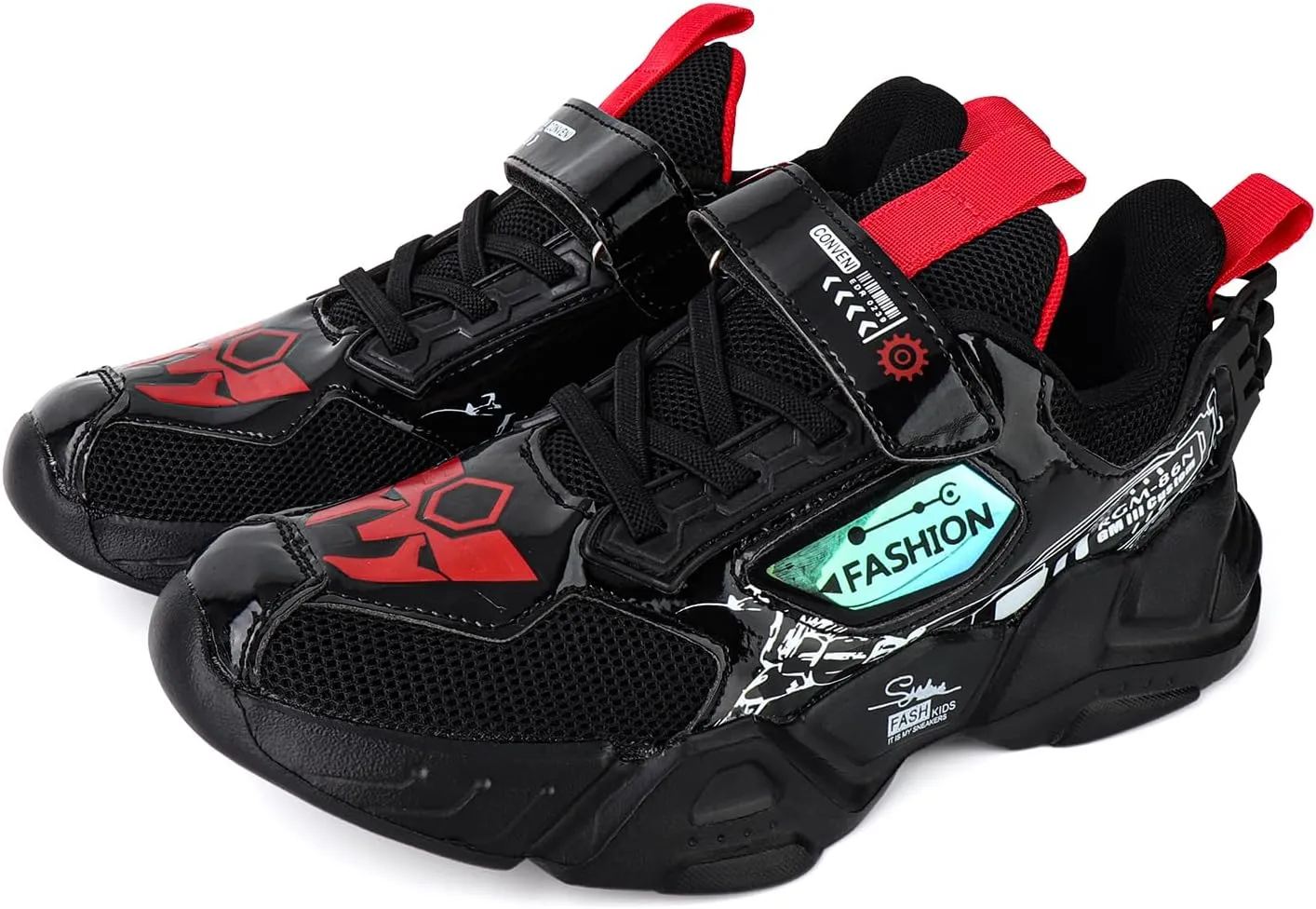 Kids Boys Sports Shoes Casual Shoes Mesh Breathable Trend Fashion Children's Basketball Shoes Sports Running Shoes