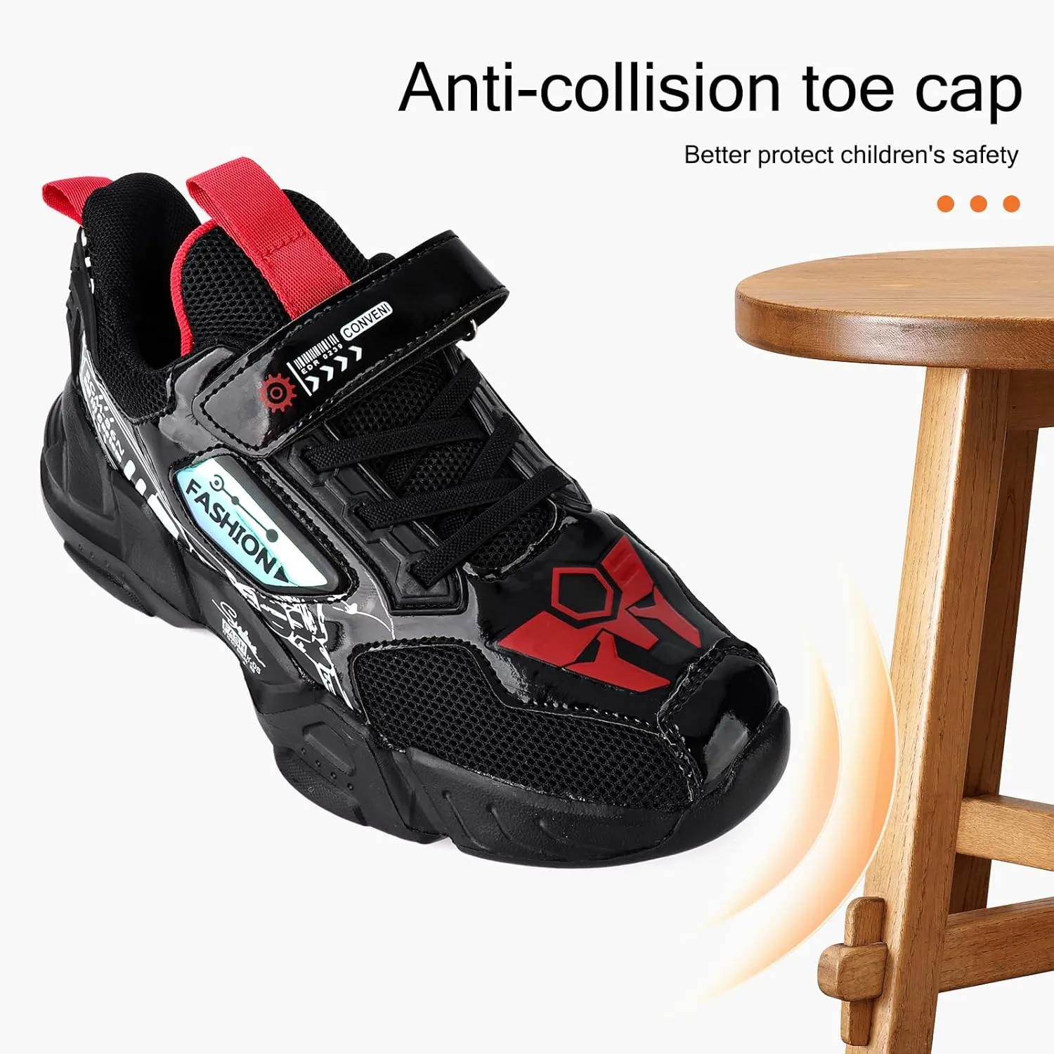 Kids Boys Sports Shoes Casual Shoes Mesh Breathable Trend Fashion Children's Basketball Shoes Sports Running Shoes