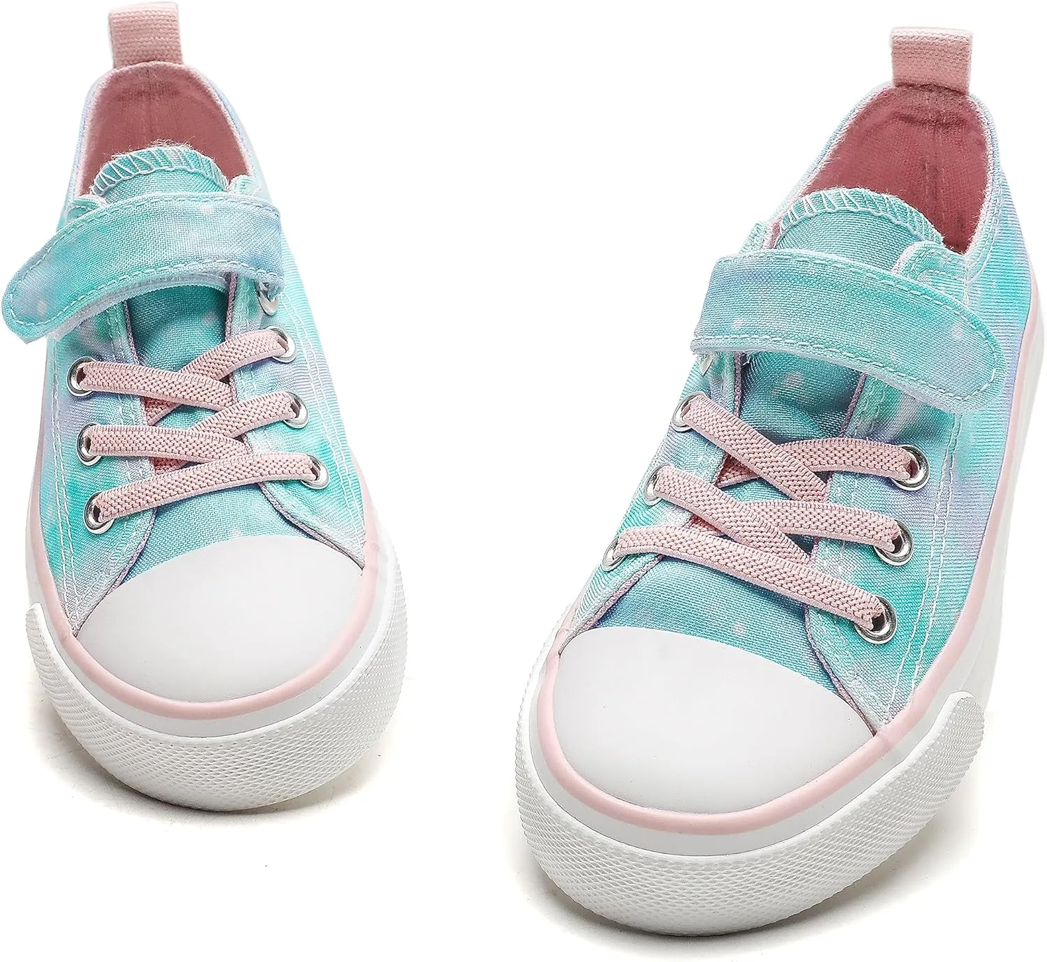 Kids Canvas Shoes Boys Girls Slip On Glitter Color Casual Walks Sneakers