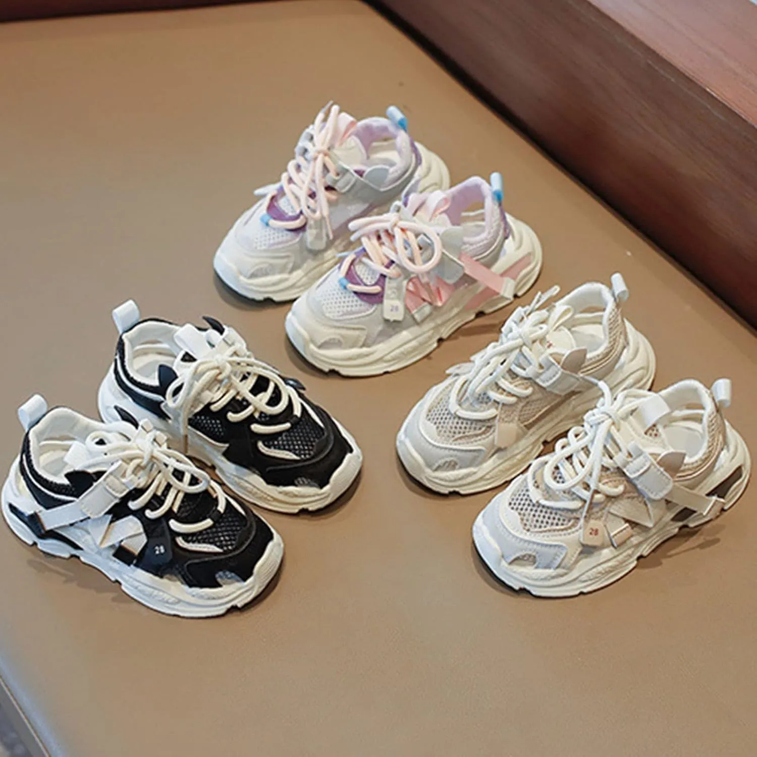 Kids Mesh Hollow Sneakers for Boys Girls Breathable Running Tennis Shoes Lightweight Sport Athletic School Shoes
